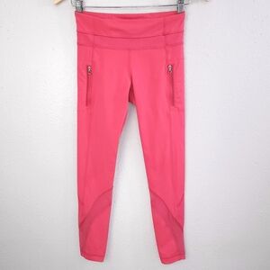 LULULEMON Inspire Tight II 7/8 Leggings Size 4 Boom Juice Hot Pink